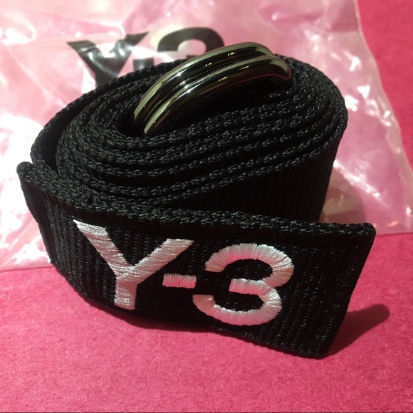 Y-3 Yohji Yamamoto Belt Black Logo Y3 Adidas - Picture 1 of 4